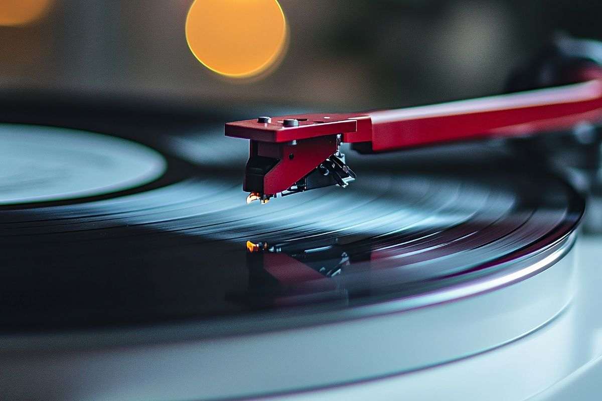 Giradischi in funzione