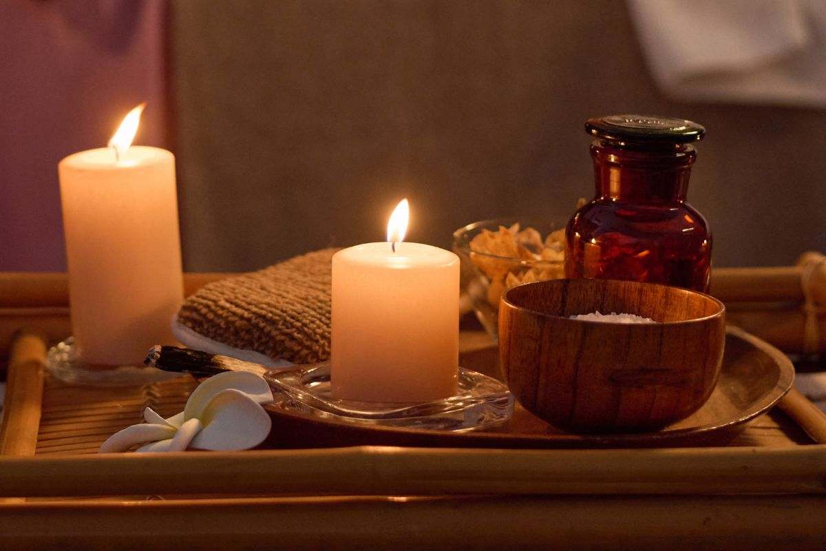 Candele e accessori rilassanti