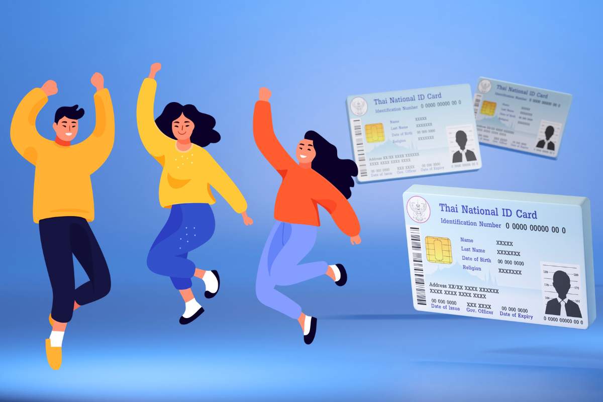 carta identità elettronica persone felici grafiche